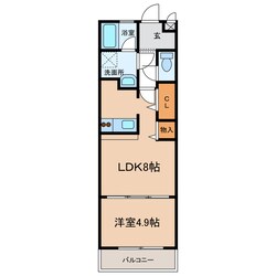 紀伊中ノ島駅 徒歩13分 2階の物件間取画像